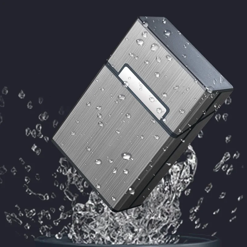 Smoking & Vaping Accessories - Portable Slim Aluminum Cigarette Case Regular