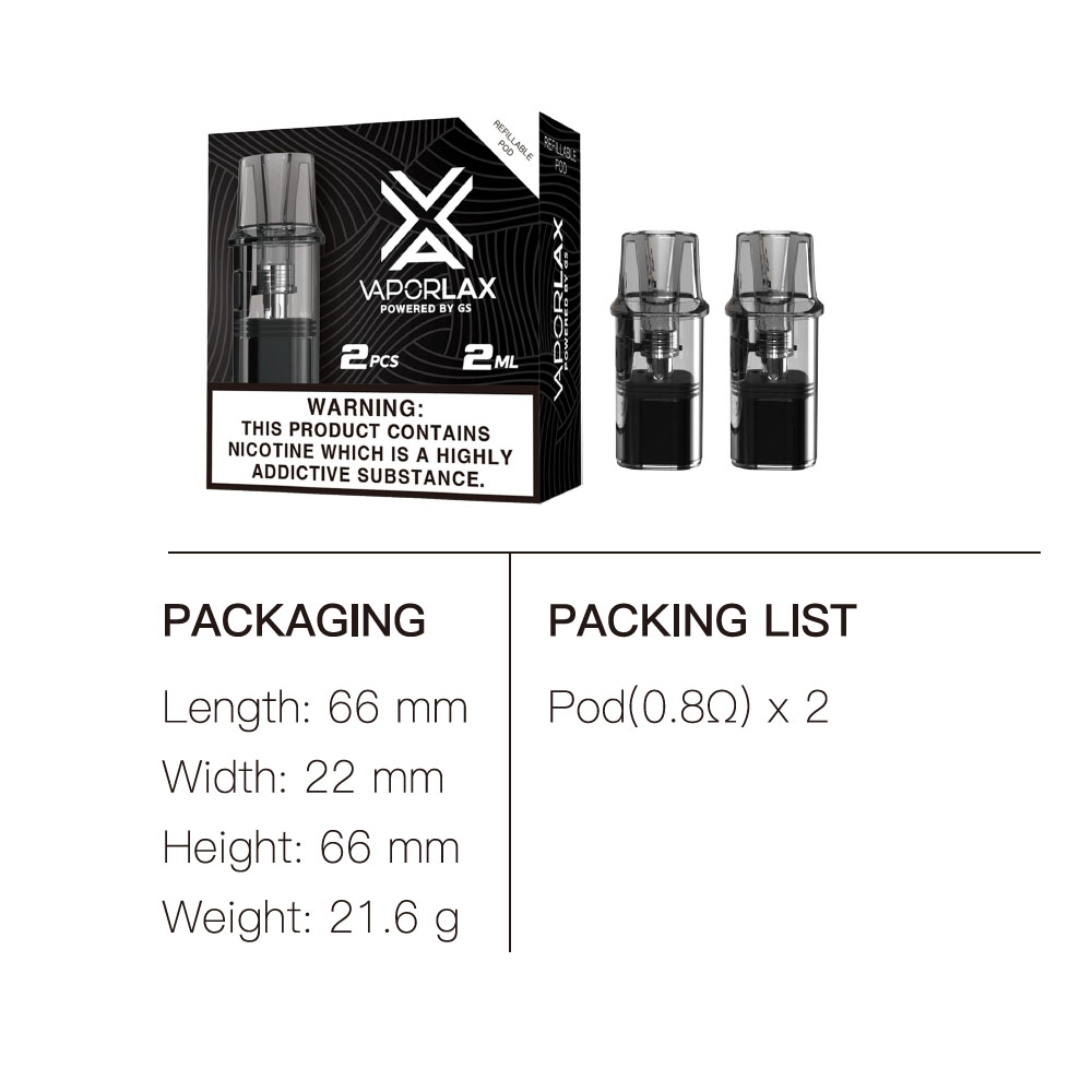 VaporLax Nano Cartridge 2ml wi - огляд і ціна Vape Coil Replacement