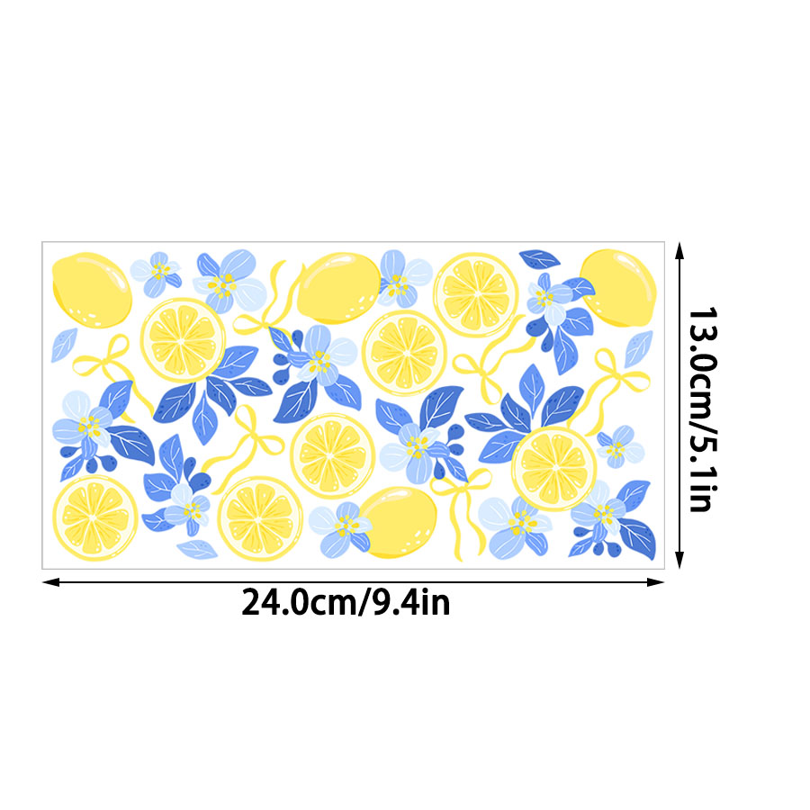 Lemon Floral UV DTF Transfer S - огляд і ціна Rdta Tank Glass