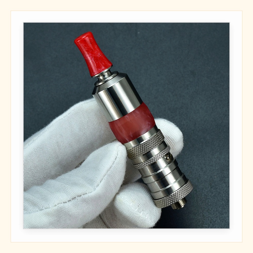 Wolfcoolvape Flash-e-Vapor Dua - огляд і ціна Drip Tip Resin